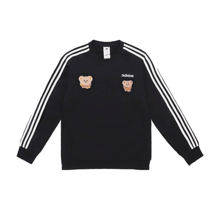 Adidas Adidas Sweatshirts Men's Black Crew Neck Moderate