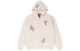 VLONE Cardigan Zip Closure Sweatshirt Unisex Beige