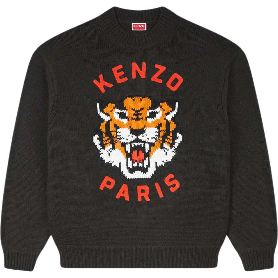 KENZO Lucky Tiger Embroidered Knitted Jumper