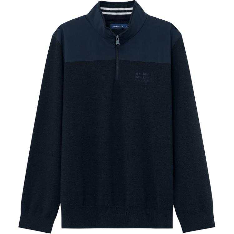 NAUTICA Knitwear Men's Stand Collar Moderate Other