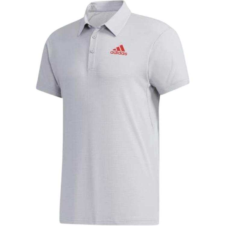 Adidas Adidas Tennis HEATHER HEAT.RDY Polo Shirt Men's Light Gray