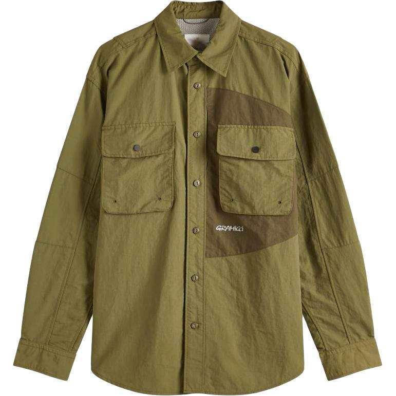Gramicci Shirts Men's Green Moderate