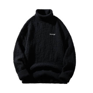 DAREASY Knitwear Unisex Turtleneck Thickened And Fleece Lined Base Layer