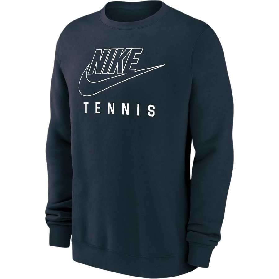 Nike Nike Swoosh Club Fleece Men's Tennis Pullover Crew Neck Sweatshirt