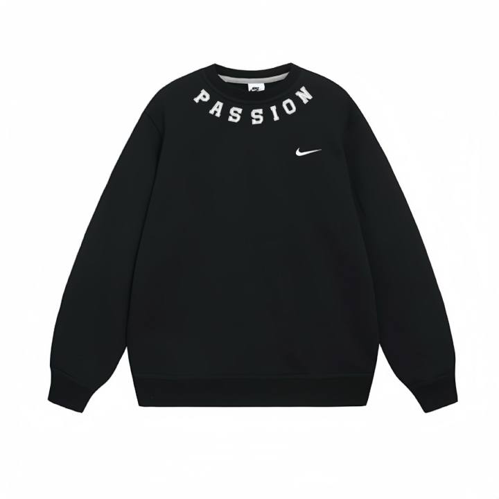 Nike Nike Sweatshirts Unisex Black Crew Neck Thickened Regular