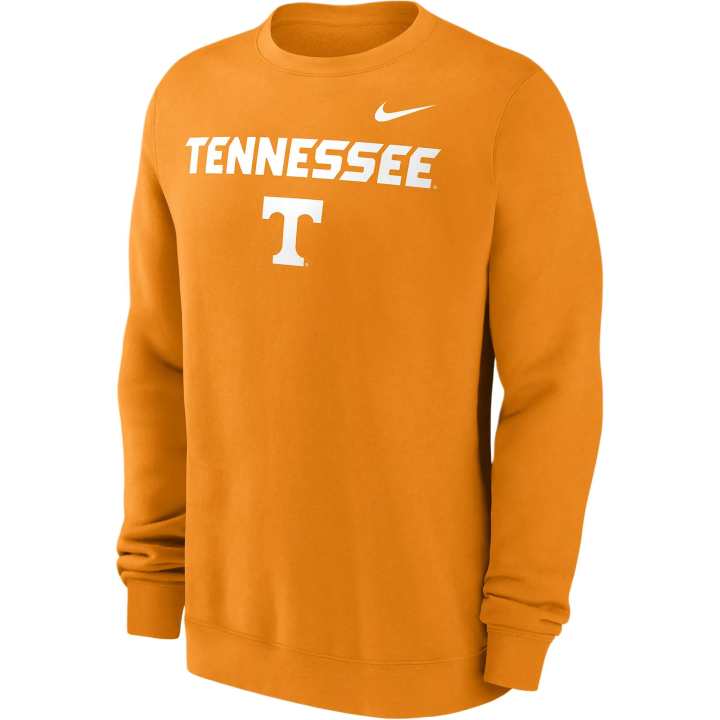 Nike Nike Tennessee Volunteers Primetime Primary Stack Men's Nike College Pullover Crew
