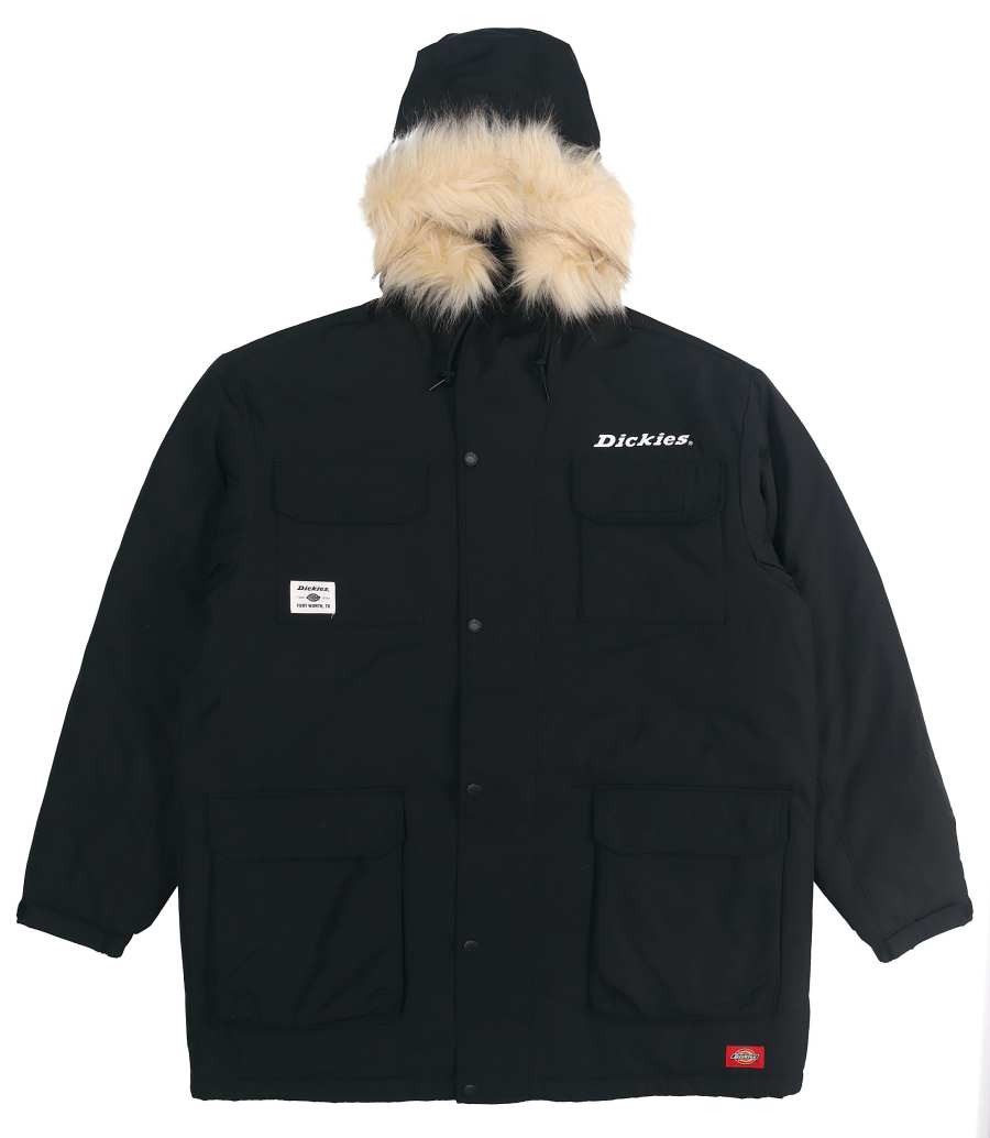 Dickies Dickies Jackets Unisex Black Hooded Thickened