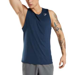 GYMSHARK Tank Top Men's Marine Blue