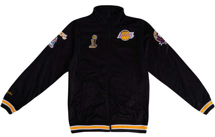 Mitchell Ness Mitchell Ness Jackets Unisex Black Stand Collar Moderate Other