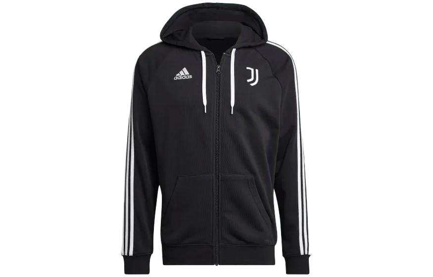 Adidas Adidas Jackets Men's Black Hooded Moderate Straight Fit
