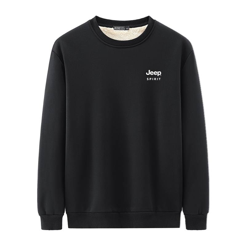 JEEP SPIRIT Sweatshirts Men's Crew Neck Thickened Regular