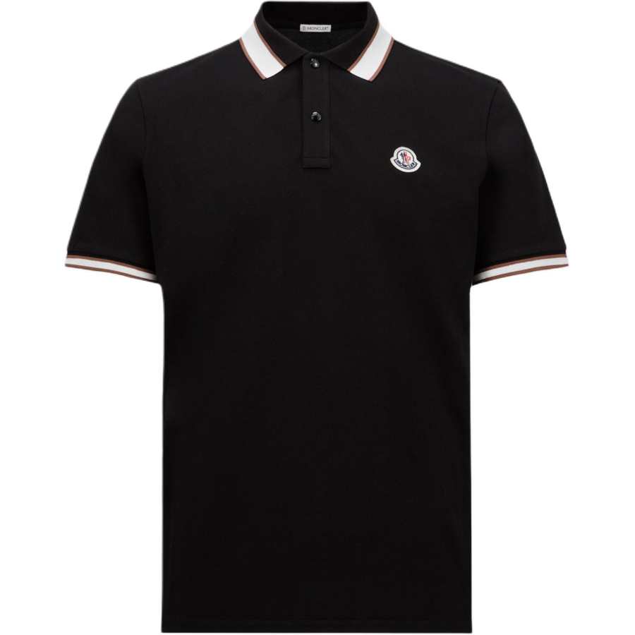 Moncler Moncler logo-patch polo shirt