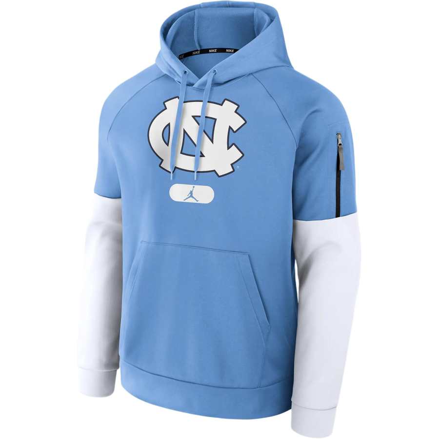 Jordan JORDAN North Carolina Tar Heels Fitness Men’s JORDAN Brand Therma College Pullover Hoodie