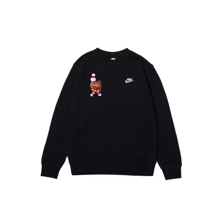 Nike Nike Sweatshirts Men's Black Crew Neck Moderate Regular
