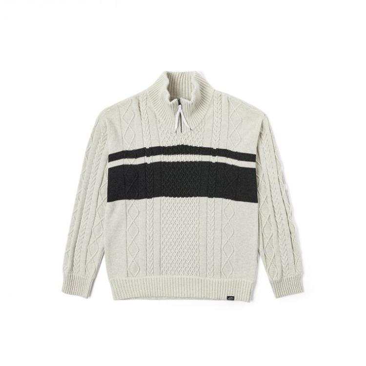 Vans Knitwear Unisex Ecru Stand Collar Moderate Other