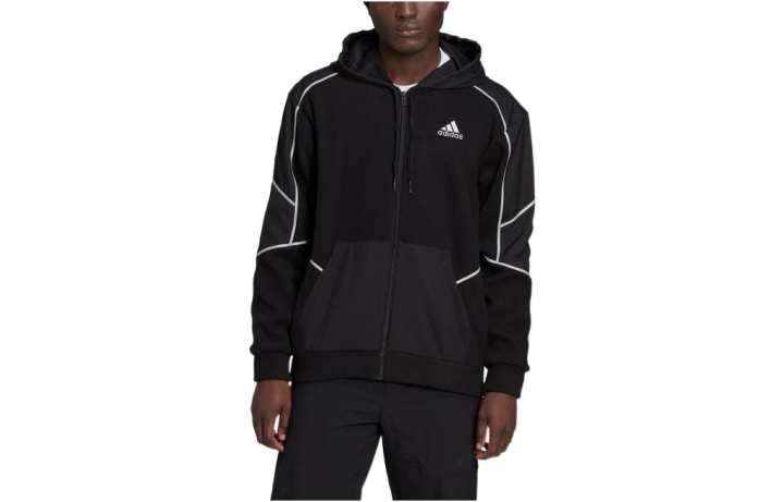Adidas Adidas Jackets Men's Black Hooded Moderate Other