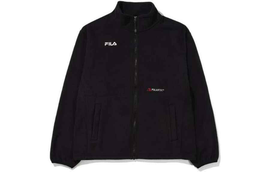 FILA Jackets Unisex Black Stand Collar Moderate Other