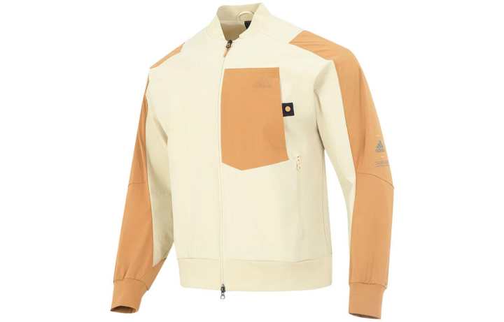 Adidas Adidas Jackets Men's Khaki Stand Collar Moderate Other