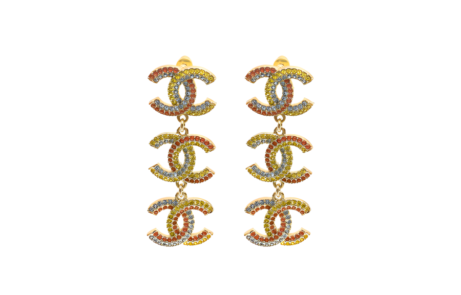 CHANEL CHANEL Earrings Women's Gold