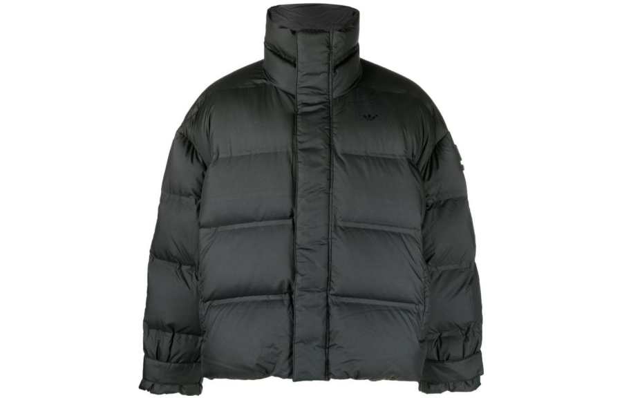 Adidas Originals Jackets Men's Black Stand Collar Moderate Other
