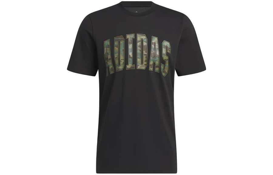 Adidas Adidas T Shirts Men's Black Crew Neck Moderate Straight Fit
