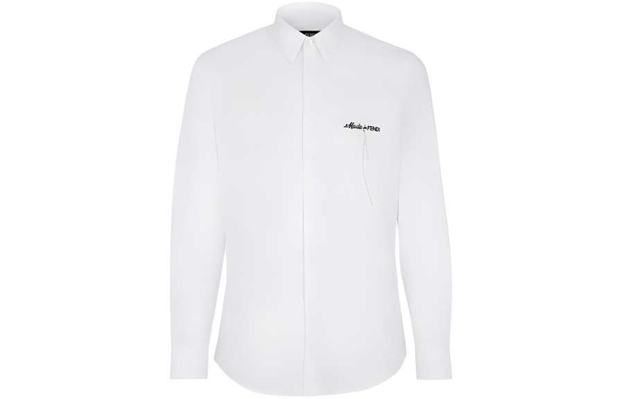 FENDI FENDI Logo Embroidered Buttoned Shirt