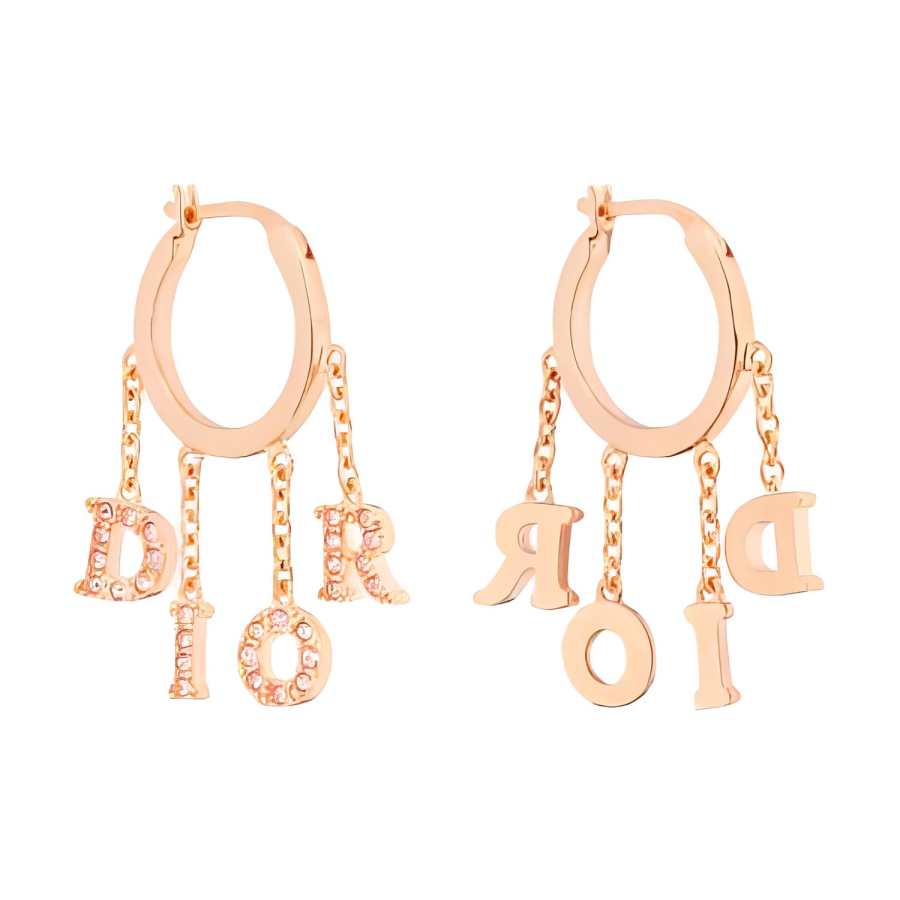 DIOR DIOR Earrings Women's Rose Gold