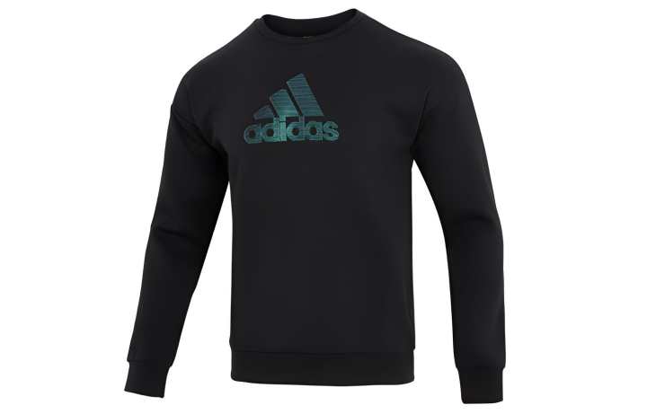 Adidas Adidas Sweatshirts Men's Black Crew Neck Moderate Regular