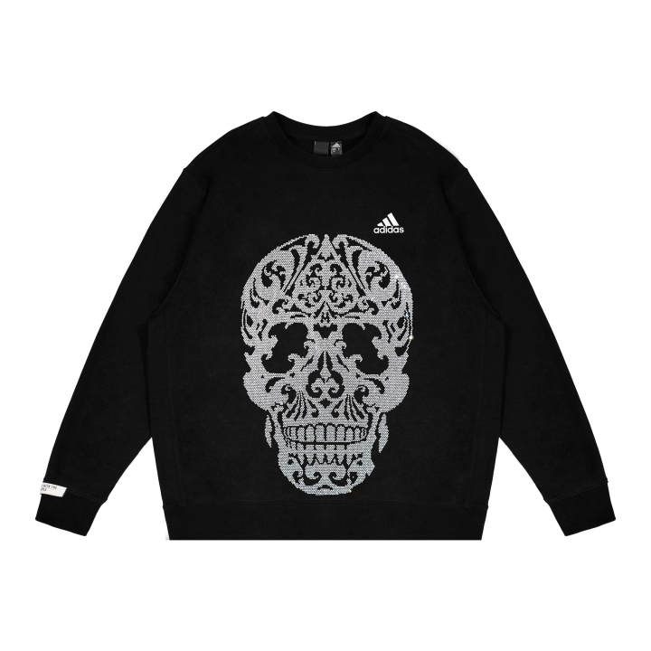 Adidas Adidas Sweatshirts Unisex Black Crew Neck Moderate Regular