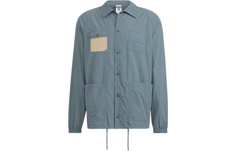 Adidas Originals X CHARR Jackets Unisex Blue Lapel Moderate Workwear