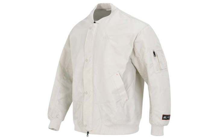 Adidas Adidas Reflective Print Fleece Lined Pilot Jackets & Coats Unisex White