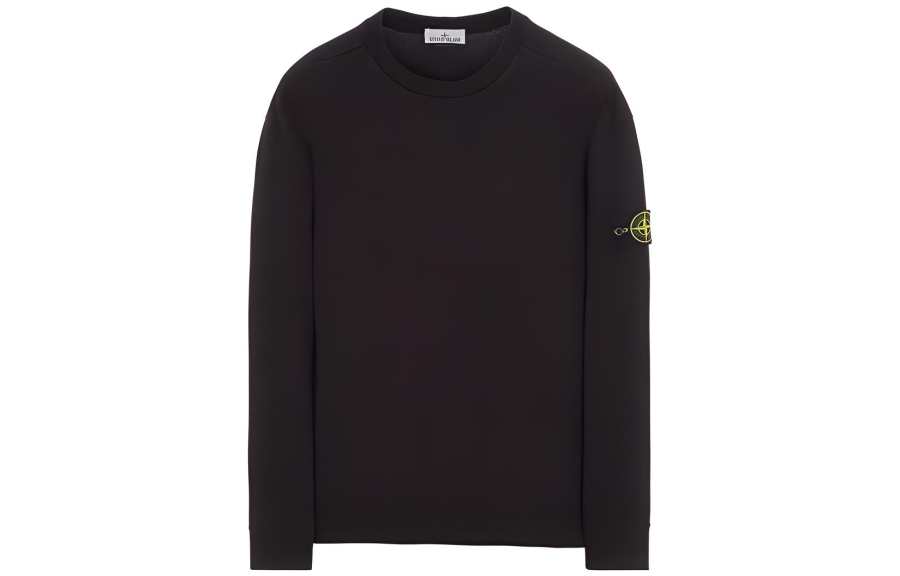 STONE ISLAND 63020 Brushed Cotton Fleece Crewneck Sweater