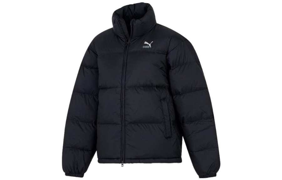 PUMA PUMA Jackets Men's Black Stand Collar Moderate Other