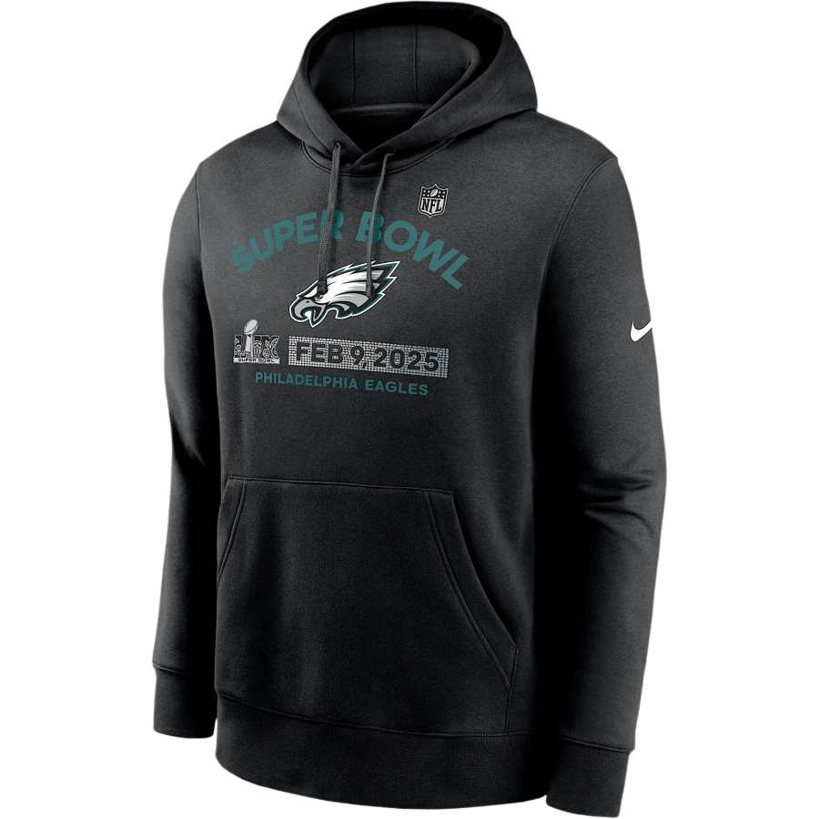 Nike Nike Philadelphia Eagles Super Bowl Lix Bound Team Logo Men's Nike Nfl Pullover Hoodie