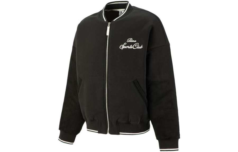 PUMA PUMA MMQ Jackets Men's Black Baseball Collar Moderate Other
