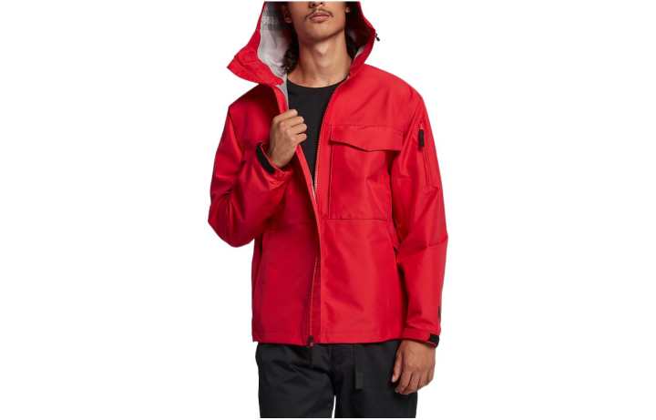 Nike Nike Jackets Men's Red Hooded Moderate Straight Fit