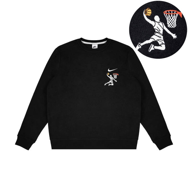 Nike Nike Sweatshirts Unisex Black Crew Neck Moderate Regular