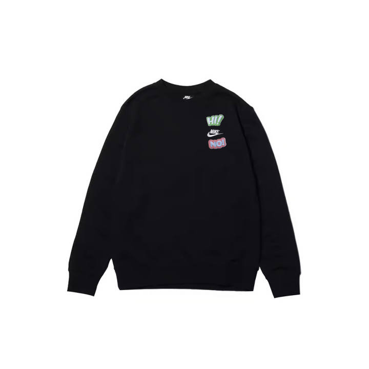 Nike Nike Sweatshirts Men's Black Crew Neck Moderate