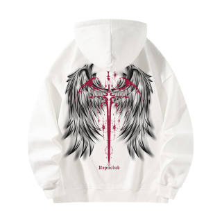 Kepu Sweatshirts Unisex Hooded Non Detachable Moderate Heavyweight