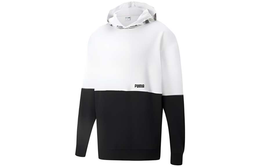 PUMA Sweatshirts Men's Black Hooded Moderate Regular