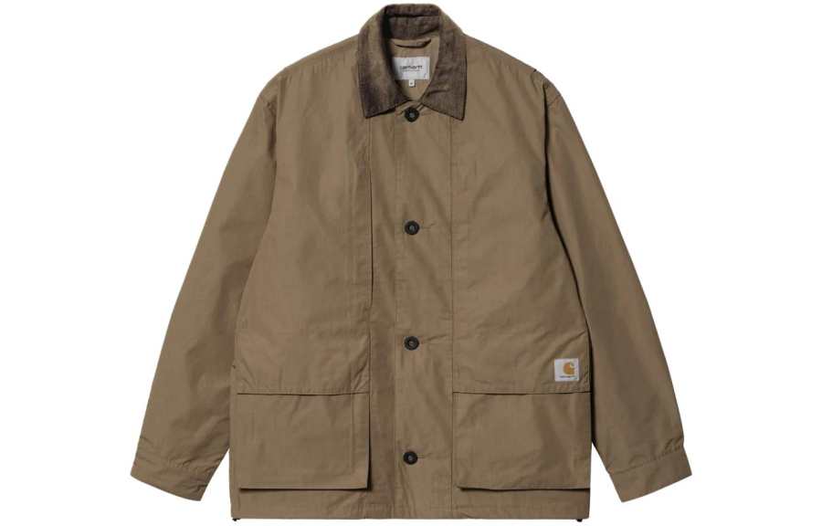 Carhartt WIP Jackets Men's Brown Lapel Moderate Other