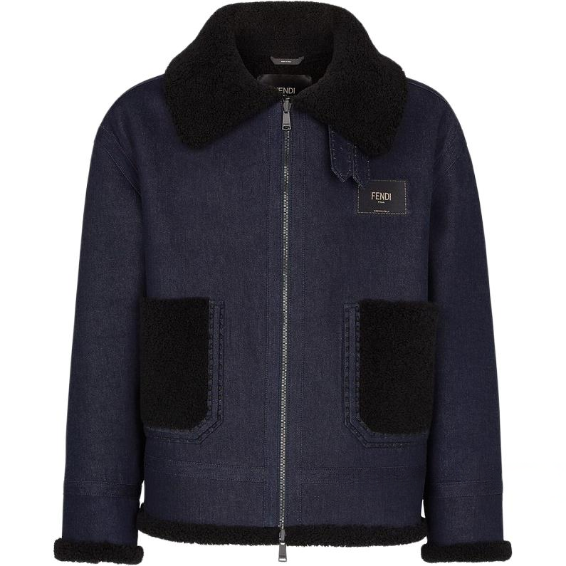 FENDI FENDI SS22 Jackets & Coats Men's Blue