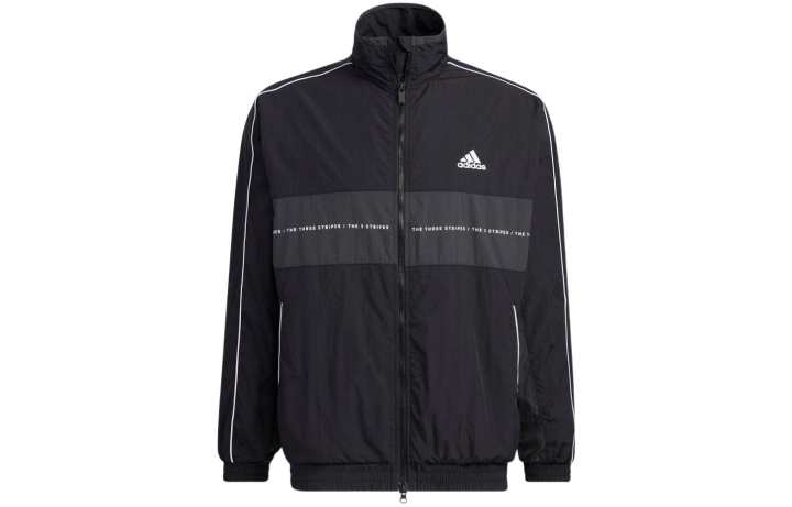 Adidas Adidas Jackets Unisex Black Stand Collar Moderate Other