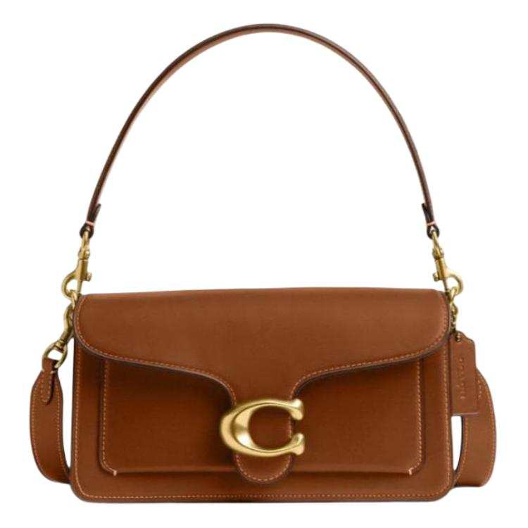 COACH COACH Tabby Leather One Shoulder Handbag Medium Women's Brown