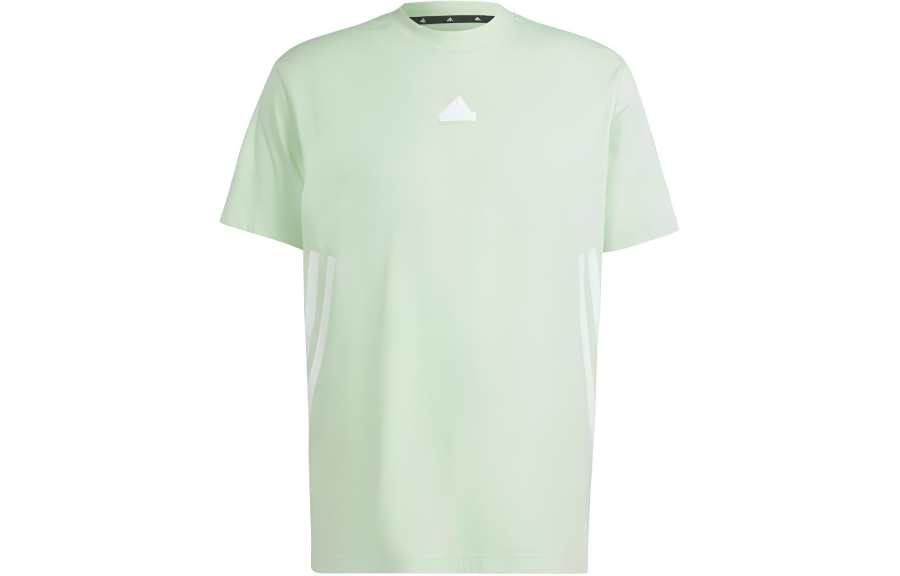 Adidas Adidas T Shirts Men's Green Crew Neck Moderate Straight Fit