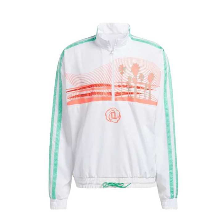 Adidas Adidas Sweatshirts Men's White Stand Collar Moderate