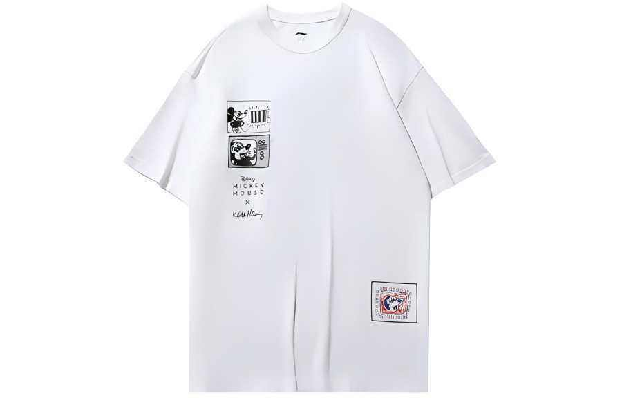 Li-Ning Li Ning x Disney Mickey X Keith Disney T Shirt Men's White