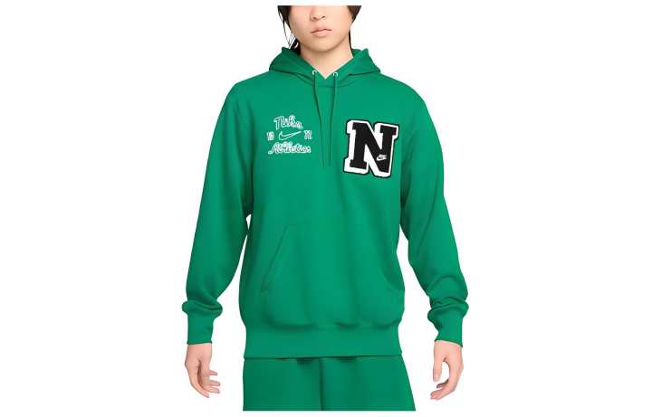 Nike Nike Sweatshirts Men's Green Hooded Moderate Regular