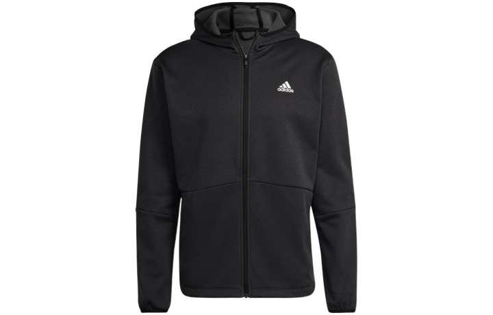 Adidas Adidas Jackets Men's Black Hooded Moderate Straight Fit