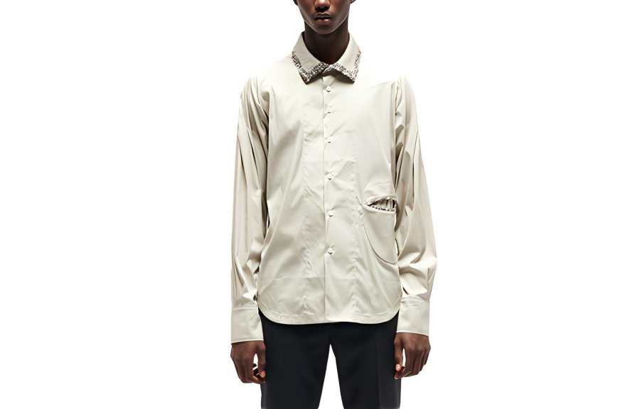 KIKO KOSTADINOV Shirts Men's White Lapel Moderate Shirt